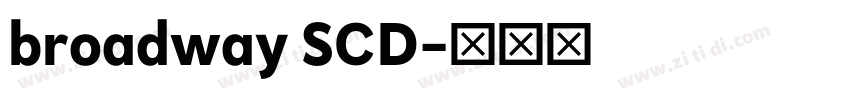 broadway SCD字体转换